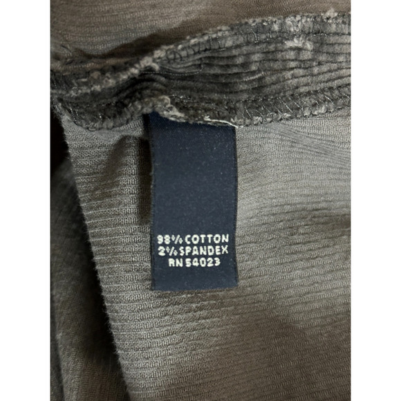 Banana Republic Charcoal Gray Corduroy Stretch Side Zip Mini Skirt Size 6 Preppy - Picture 6 of 6